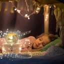 3D Crystal Ball Music Box with Projection LED Light and Rotating Wooden Base,Best Gift for Birthday Christmas Thanksgiving Valentine's Day Mothers Day,Music Boxes for Women(Rose-A)