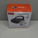 GPX, Inc. Portable Top-Loading CD Boombox with AM/FM Radio and 3.5mm Line in for MP3 Device - Black (Pack of 1)