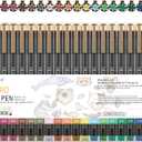 005 Micro Pen,20 Colors Waterproof Ink 0.20mm Fine Tip FineLiner Pens for Art Illustration,Sketching, Anime, Bullet journal,and Technical Drawing