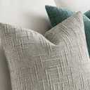 MIULEE Textured Throw Pillow Covers Thick Chenille Decorative Pillows Light Grey 20x20 Inch Set of 2 Modern Boho Farmhouse Home Decor Neutral Cushion Covers for Couch Sofa Living Room Bedroom