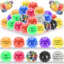 20 Pack Colorful Motivational Mini Stress Balls Set, Squishy Balls Fidget Toys for Adult, Squeeze Balls Bulk, Birthday Gifts Party Favors Goodie Bags Stuffer Anxiety Stress Relief