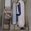 Oral-B Rechargeable Electric Toothbrush, iO3 Limited Deep Clean, 3 Cleaning Modes, Visual Pressure Sensor to Protect Gums, 2 Brush Heads, Travel Case, ICY Blue