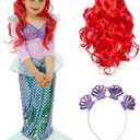 Morph Little Mermaid Costume For Girls, Little Mermaid Dress, Girls Halloween Costume, Halloween Costumes For Kids, Small