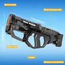 2 x Electric Water Gun,Full Automatic High Powered Squirt Guns Up to 28-32FT Range,300+ Continuous Water Pistol for Adults/Kids