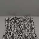 Molilove Womens Faux Leather Top Sexy Animals Print Bustier Corset Strapless Bandeau Sleeveless Party Crop Tube Top (Large, Black)