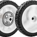 Rear Drive Wheels for Toro 105‑3036, 2‑Pack 22″ Recycler | 8″ metal gear wheel replaces 105‑3024, 105-3025; fits Toro 20013–20658