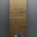 Bamboo Wood Entryway Table 47.2" Console Table, Narrow Sofa Table with Support Beam for Entrance, Hallway, Living Room, Bedroom, Foyer (Black)