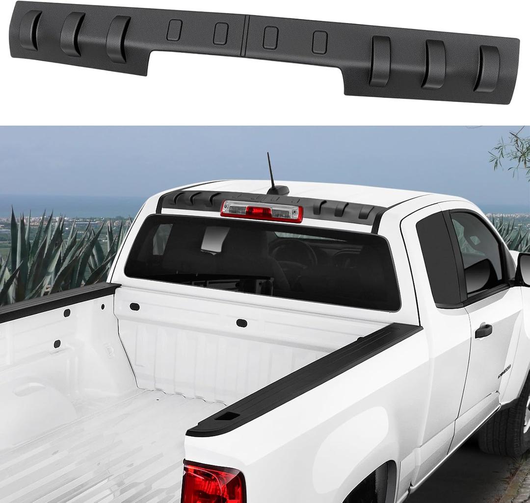 Truck Roof Spoiler Compatible with 2015-2026 Chevy Colorado GMC Canyon Rear Roof Protector Wing Fits for Colorado Canyon Accessories Roof Mat Third Brake Light