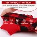 QBLEEV Medium Dog Sweaters for Girls & Puppies - Plaid & Turtleneck Designs, Warm Winter & Fall Dog Sweaters for Dogs & Females (Red)