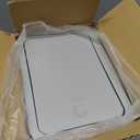 TIPGO Bathroom Trash Can with Lid, 10 Liter/ 2.6 Gallon Slim Garbage Can, Small Trash Bin Waste Basket with Pop-Up Lid for Kitchen, Bedroom, Living Room, Office (White)