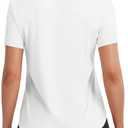 baleaf Ice Cooling Short Sleeve Workout Tops for Women Running Shirts UPF 50+ Athletic Tennis Yoga Split Back Quick Dry, XL