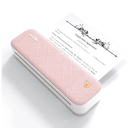 A40 Thermal Transfer Portable Printer, Supports US Letter & Legal Length, Wireless Bluetooth Mobile Travel Printer, Compatible with Android and iOS, Prints Documents, Web Pages, Photos, Pink