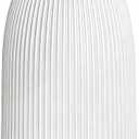 URPOWER 100ML Essential Oil Diffusers for Home with 7 LED Color Changing Lights, Timer & Auto-Off Ultrasonic Aromatherapy Diffuser Cool Mist Humidifer Scent Diffuser for Bedroom, Office, Yoga (Striped White)