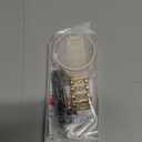 Mosonio Compatible with Samsung Galaxy Watch 8/7/6 Bands 40mm/44mm, 20mm Bling Metal Bands with Bling Protective Cover Case for Women, Shiny Watch Replacement Strap for Daily Wear (Gold)