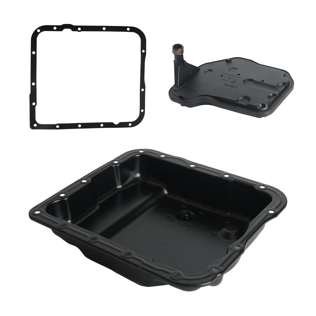 Transmission Oil Pan with Gasket, Drain Plug & Transmission Filter, for 4L60E, for Chevy Avalanche Tahoe Suburban Silverado Express 1500 2500, for GMC Canyon Yukon Sierra 1500, #OE 265-811