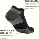 RELY+ 12 Pack Mens Cushioned Ankle Socks, Low Cut Breathable Casual Socks (Shoe Size 6-11)