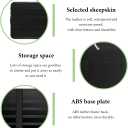 Car Sun Visor Organizer, Suede Leather Visor Glasses Storage Pocket Net Zipper Card Holder, Multi-Pocket Visor Sunglasses Organizer for Document Registration License Pen (Black)