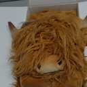 Highland Cow Stuffed Animals, Microwavable Stuffed Animals Heating Pad for Cramps, Pain Stress Relief, Heatable & Coolable Lavender Scented Cow Plush Toy for Anxiety, Women Kid Bedtime Highland Cattle