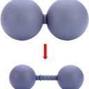 Adjustable Peanut Massage Ball Roller, Double Lacrosse Ball Acupoint Myofascial Release Muscle Knot Relaxer Mobility Trigger Point for Physical Therapy Self Deep Tissue Manual Massager Equipment Tool