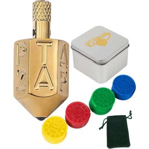 Extguds Put and Take Spinner Dice Game, Game of Chance, Gambling Top Dice Type Game, Solid Brass ANTE-UP (Dice Brass)
