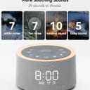 Dreamegg D1+ Sound Machine & Alarm Clock - Sound Machine for Sleep, White Noise Machine with 29 Soothing Sounds, Night Light, 0-100% Dimmable, White Noise Alarm Clock for Bedrooms Adults Baby