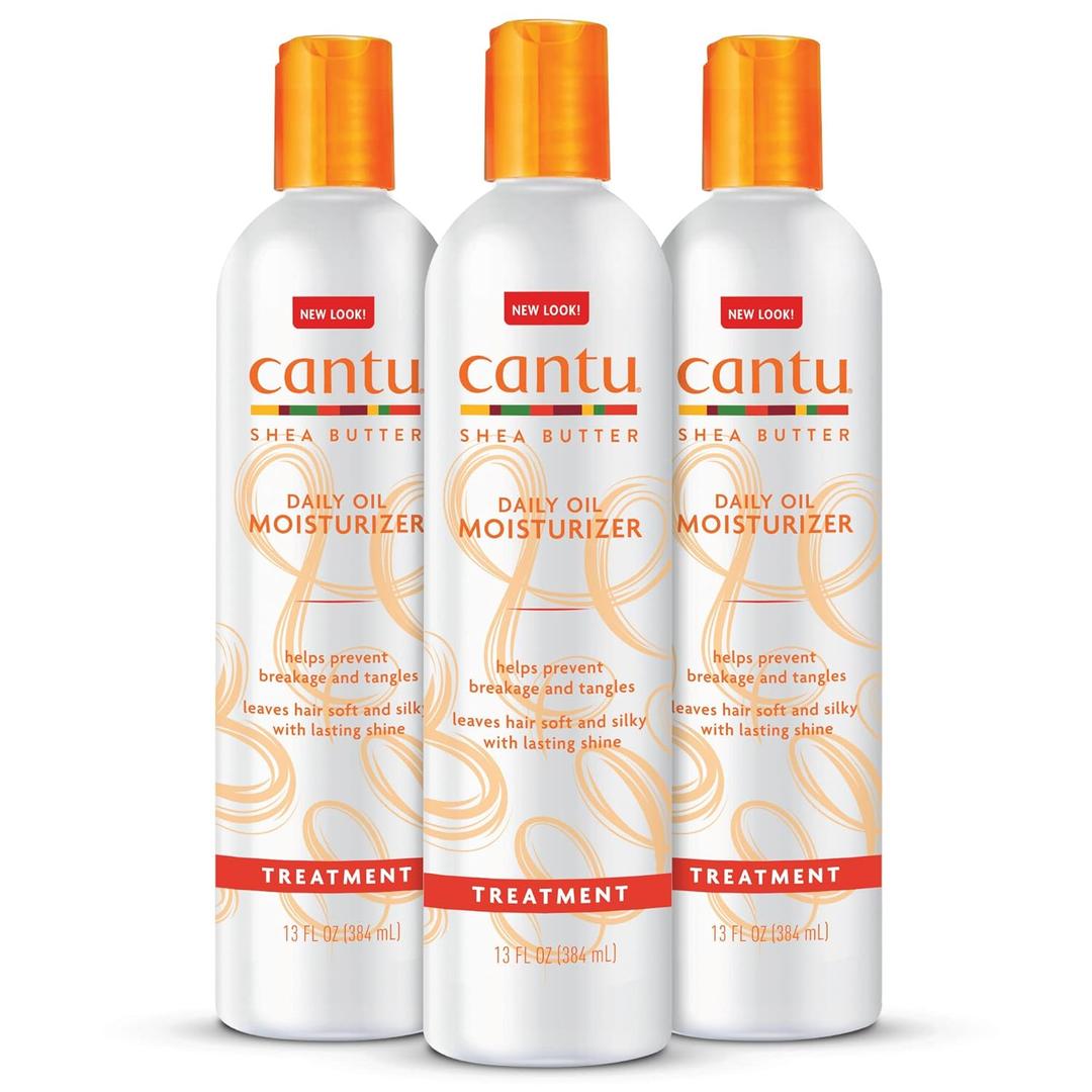 Cantu Daily Oil Moisturizer with Shea Butter, 13 fl oz (Pack of 3)