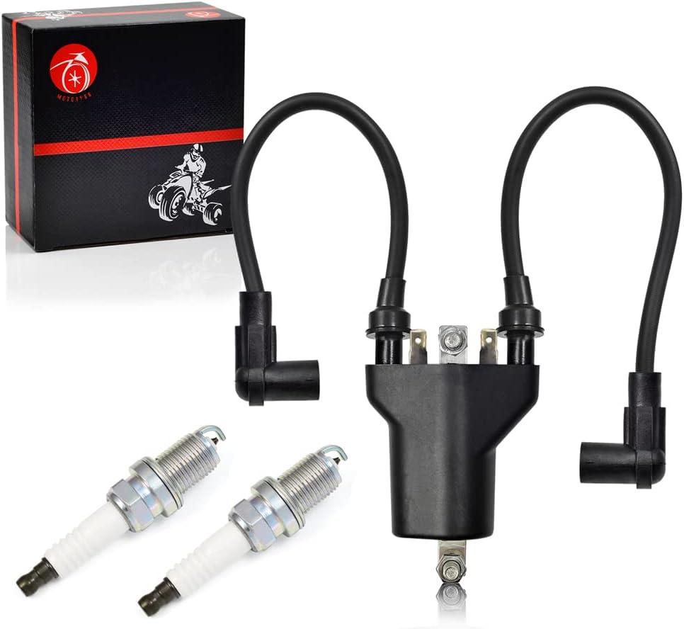 Ignition Coil Pack & spark plug + Cap For EZGO 1991-2002 TXT Robin 295cc 350cc 4 Cycle Gas Golf