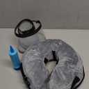 2-in-1 Upgraded Inflatable Dog Cone Collar with Detachable Anti-Licking Shield, Soft Adjustable Elizabethan Collar for Dogs After Surgery (M, Grey)