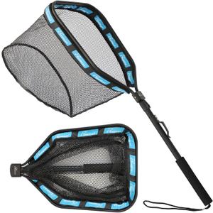 GOODCAT Floating Fishing Net with Magnetic Release, Foldable Landing Net for Kayak Boat Shore Fishing