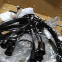 20" Black Farmhouse Chandelier for Dining Room 6 Light Cage Light Fixture