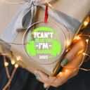 2 x Gaming Ornament - I Can't Hear You I'm Gaming 2025 Acrylic Xmas Gamer Ornaments for Christmas Tree Acrylic Christmas Video Game Ornament - Decor Control for Men Gamers Teenagers and Kids Boy