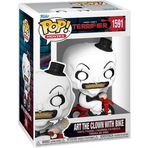 Funko POP! Movies: Terrifier - Art the Clown with Bike - Collectable Vinyl Figure - Gift Idea - Official Merchandise - for Kids & Adults - Horror Fans - Model Figure for Collectors and Display