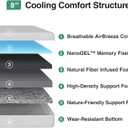 Novilla Twin XL Mattress, 8 Inch Twin XL Mattress in a Box, Gel Memory Foam Mattresses with Comfort Foam for Cooling Night Sleep, Pressure Relief, CertiPUR-US Certified