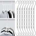 Mr. Pen Space Saving Hangers - 8 Pack White Space Saver Shirt Hangers, Clothes Organizer, Back to School Supplies
