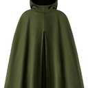 Spooktacular Creations Halloween Child Boy Green Hooded Archer Cape, Kids Medieval Wizard Outfit for Cosplay Themed Parties (Medium(8-10 yrs))