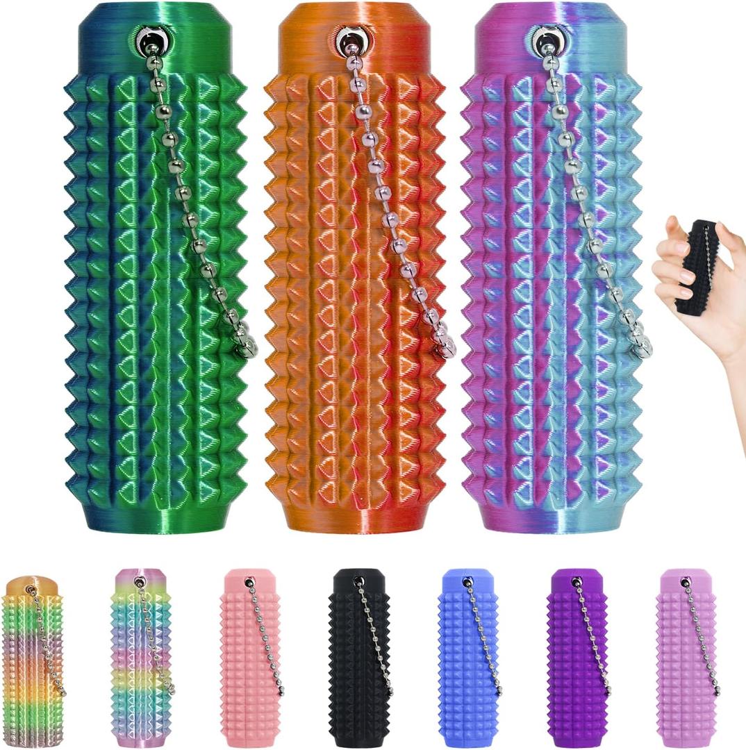 3pcs Little Ouchies Fidget Toys,Pain Stim Fidget Toy Reduce Stress for Adults,Anxiety Relief Pain Stim,Spiky Fidget Keychain for Anxiety and Stress Reduction,Novelty Gifts for Friends