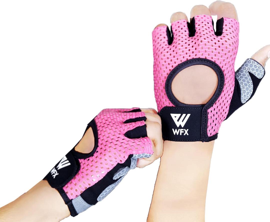 WESTWOOD FOX Weight Lifting Gloves for Men Women Gym Gloves with Wrist Wrap Support for Workout Training Exercise Fitness Hanging, Pull ups for Dumbbell, Cycling (Medium)