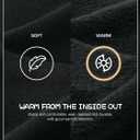 4 Pack Girls Fleece Lined Leggings Cotton Kids Winter Warm Leggings Thick Thermal Tights Pants (5-6 Years, Black,black,black, Black)