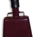Toys+ Cowbell with Handle Various Sizes and Colors (11", Maroon)