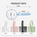 5 x Lakei Magnifying Glass 10X Handheld Reading Magnifying Glass, 90mm Shatter Resistant Lens, Non-Slip Rubber Handle, Suitable for Elderly Reading, Natural Exploration and Science Hobby(Black)