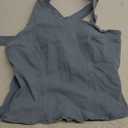 MakeMeChic Women's Denim Top One Shoulder Cut Out Sleeveless Y2K Tank Top No Size