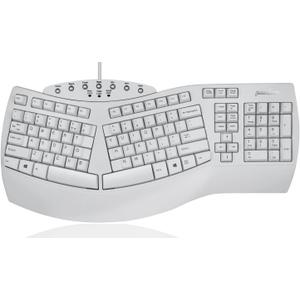 Perixx PERIBOARD-512W Periboard-512 Ergonomic Split Keyboard - Natural Ergonomic Design - White - Bulky Size 19.09"X9.29"X1.73", US English Layout