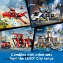 LEGO City Fire Rescue Plane Toy for Kids and Fans of Firefighter Toys, Fun Birthday Gift Idea for Boys and Girls Ages 6+ who Love Airplane Toys and Imaginative Play, Includes 3 Minifigures, 60413