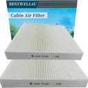 2 Pack White BW134 Cabin Air Filter for Accord Civic CR-V Odyssey Pilot Ridgeline Passport Crosstour ACURA CSX ILX MDX RDX RL RLX TL TLX TSX ZDX