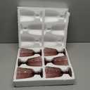 Taganov Vintage Glassware Purple Water Goblets Drinking Colored Wine Glasses set of 6 Pink Embossed Drinkware Stemware 10 oz for Wedding Party Bar Christmas