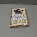 6 x Graduation Gift Card Book 7 x 5 Inch 20 Pages Gift Card Booklet Congrats Grad Organizer Greeting Card College Survival Album Keeper for Graduation Senior Gifts(Gold)