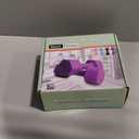 Adjustable Dumbbell Set, 4 in 1 Free Weights Dumbbells Set for Women, Weights for Women at Home, 2lb 3lb 4lb 5lb with TPU Soft Rubber Handle for Home Gym Exercise Training (Purple)