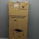 Vaunn Medical Foot Step Stool with Handle and Anti Skid Rubber Platform, Lightweight and Sturdy Stool for Children, Adults and Seniors, Chrome