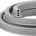 Kingdder Concrete Expansion Joint Filler Driveway Crack Filler Flexible EPDM Rubber Strip for Concrete Crack Repair Replacement Weather Aging Resistance Expansion Joint(1/2'' Wide, 15 ft Long)