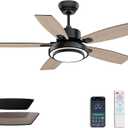 Fanbliss Ceiling Fans with Lights and Remote Control for Bedroom, 42 Inch Black Small Modern Ceiling Fan with Quiet Reversible DC Motor, 3CCT, Dimmable, LED for Living Room, Patio, Indoor and Outdoor | with Remote Control, with Quiet Reversible DC Motor, LED, Dimmable, Indoor and Outdoor, for Bedroom, for Living Room, for Patio